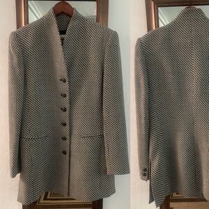 Vintage Dana Buchman Chevron Blazer Size 6